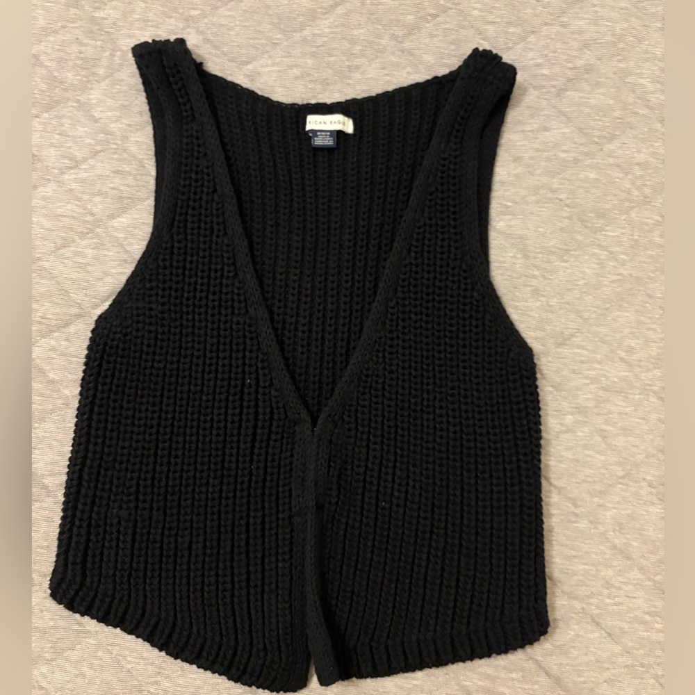 American Eagle Outfitters Black Knit Sweater